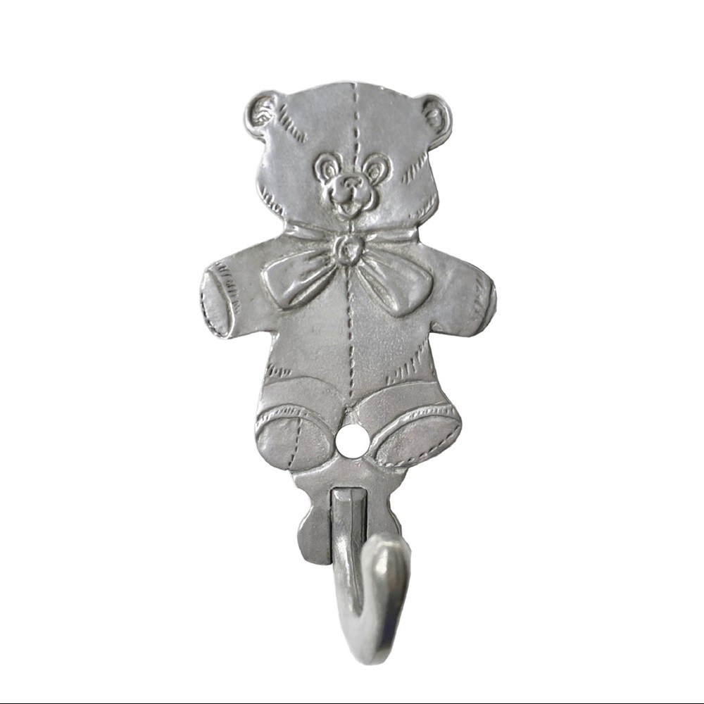 Seagull Pewter Teddy Bear Wall Hook
